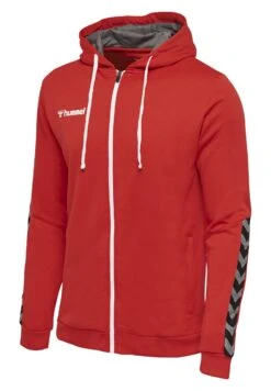 Hummel Authentic - Sweater Met Rits - True Red -Hummel b7fa45a5211e4b998118571aa5b1295a