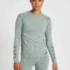 Hummel Seamless - Longsleeve - North Atlantic Melange -Hummel c39254ffaa9a41c8bb636e1d16831aff