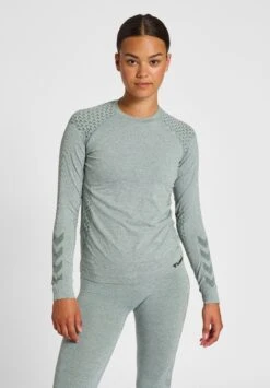 Hummel Seamless - Longsleeve - North Atlantic Melange