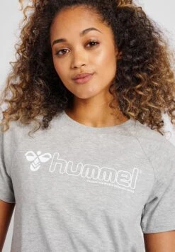 Hummel Hmlnoni - T-Shirt Print - Grey Melange -Hummel c496a244a2514891b73ce062d371564d