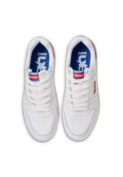Hummel Stockholm Lx-E - Sneakers Laag - White Blue Red -Hummel c615f17d782f480fb76d3bfcebc55c1b