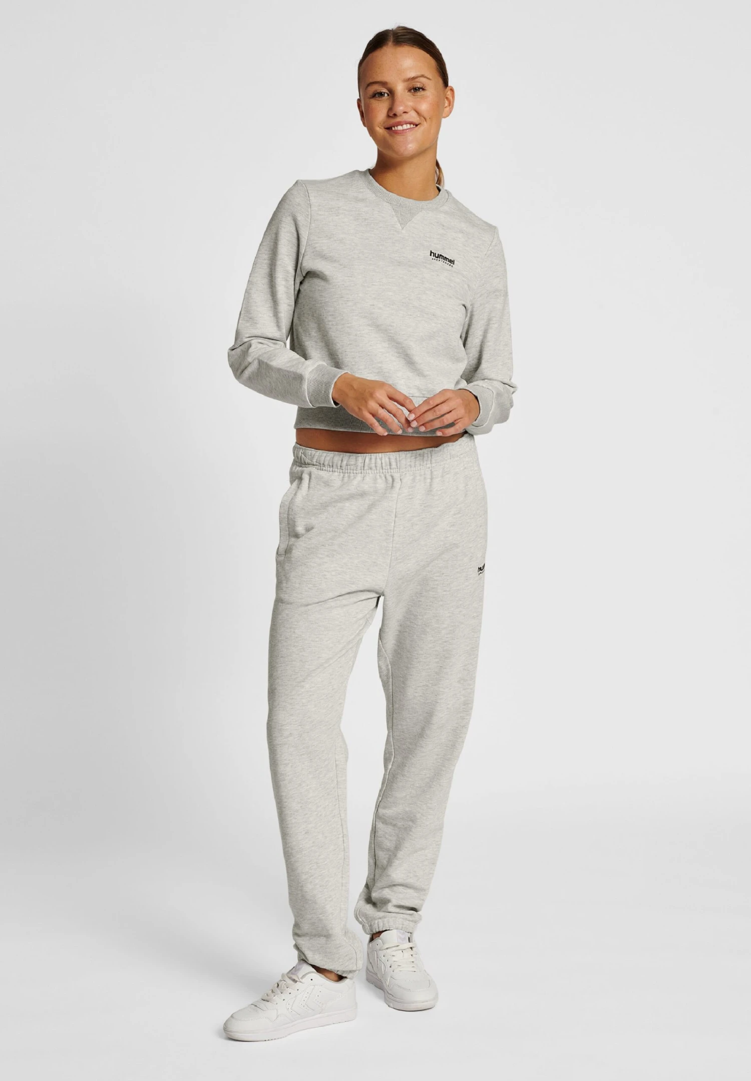 Hummel Shai - Sweater - Tofu Melange 4 Hummel Shai - Sweater - Tofu Melange - Afbeelding 2