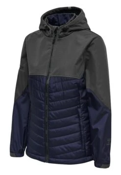 Hummel Hmlnorth Hybrid- Outdoorjas - Dark Grey/ Blue -Hummel c8953c86bde5446f8edfbbe2436df597