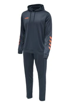 Hummel Hmlpromo Poly Hoodie - Hoodie - Ombre Blue/Nasturtium