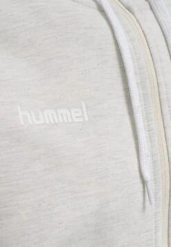 Hummel Zip Hoodie - Sweater Met Rits - Egret Melange -Hummel ca953c09152545a69c77acdb959452ba