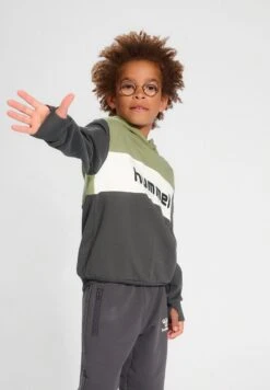 Hummel Morten- Hoodie - Oil Green -Hummel cab569f69cef43eca94756df76c1239c