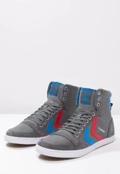 Hummel Slimmer Stadil - Sneakers Hoog - Castle Rock/Ribbon Red/Brilliant Blue -Hummel cf708eef54054bc0b9bf97de5404e3f6