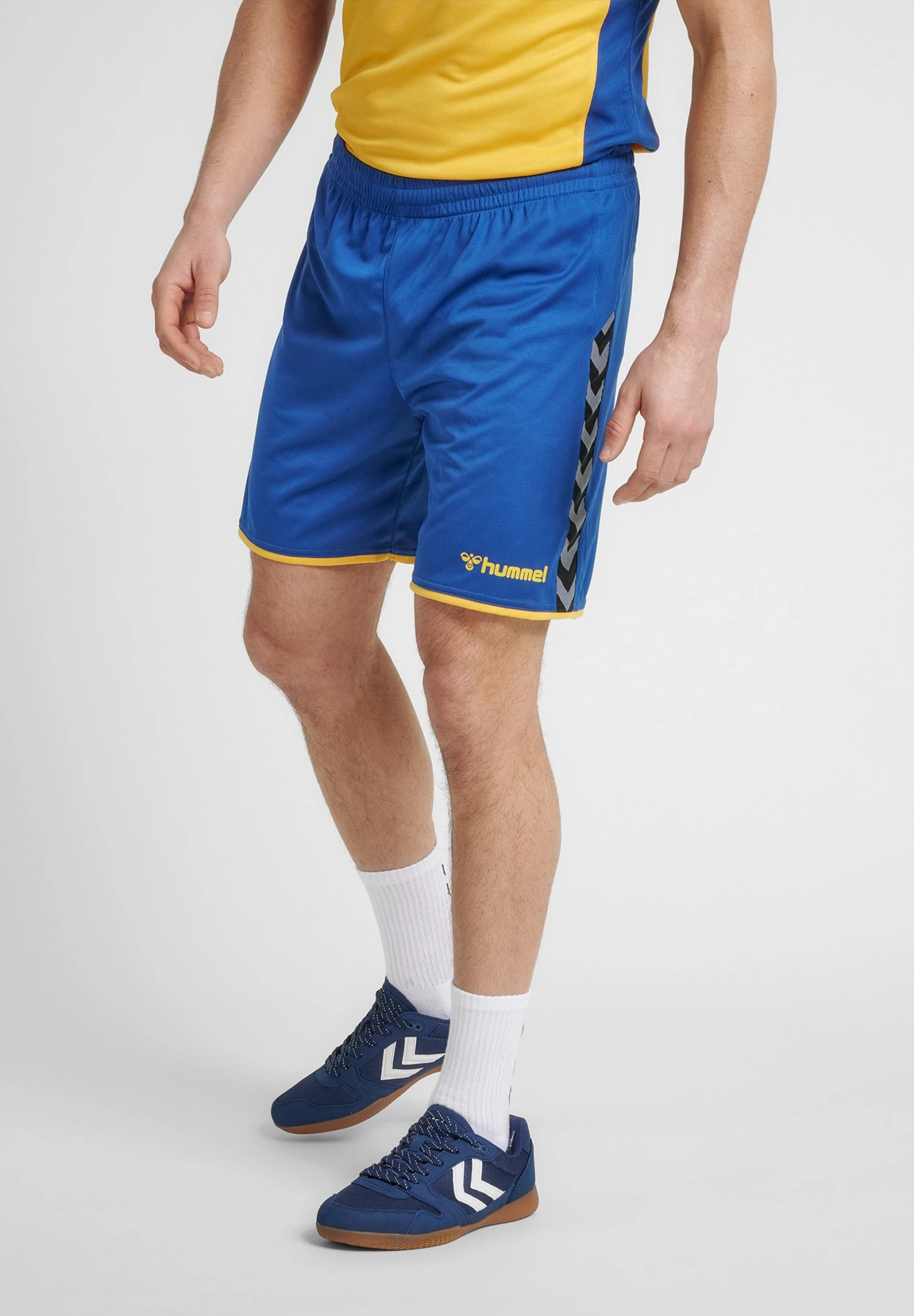 Hummel Hmlauthentic- Korte Broeken - True Blue/Sports Yellow 3 Hummel Hmlauthentic- Korte Broeken - True Blue/Sports Yellow