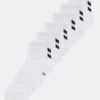 Hummel Chevron Mid Cut 6 Pack Unisex - Sportsokken - White -Hummel d836220943934ddfae24ae18831d5d80
