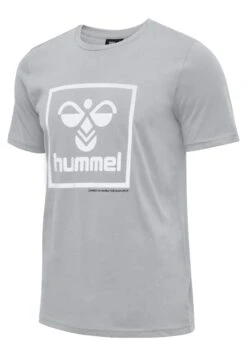 Hummel T-Shirt Print - Grey Melange -Hummel e2f1a44e40e74d4e88b4af0dcb66d1bb