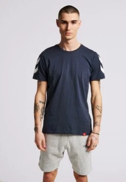 Hummel Legacy Chevron- T-Shirt Print - Blau -Hummel e5cbe8efee0f4437b734913ab4b08df6