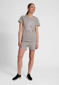 Hummel Hmlgg S/S - T-Shirt Print - Grey Melange -Hummel e73a1521c3a54ff7ba60978451b35323