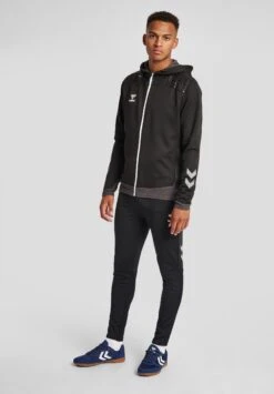 Hummel Poly- Sweater Met Rits - Black -Hummel ed5e28ee894f4bb59810d5ba60c6b336