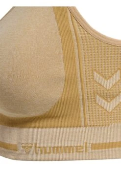 Hummel Lulu Seamless Scrunch- Sport-Bh Met Light Support - Curds & Whey Melange -Hummel f2dd62305cdf40db81e3db6cac969e4a